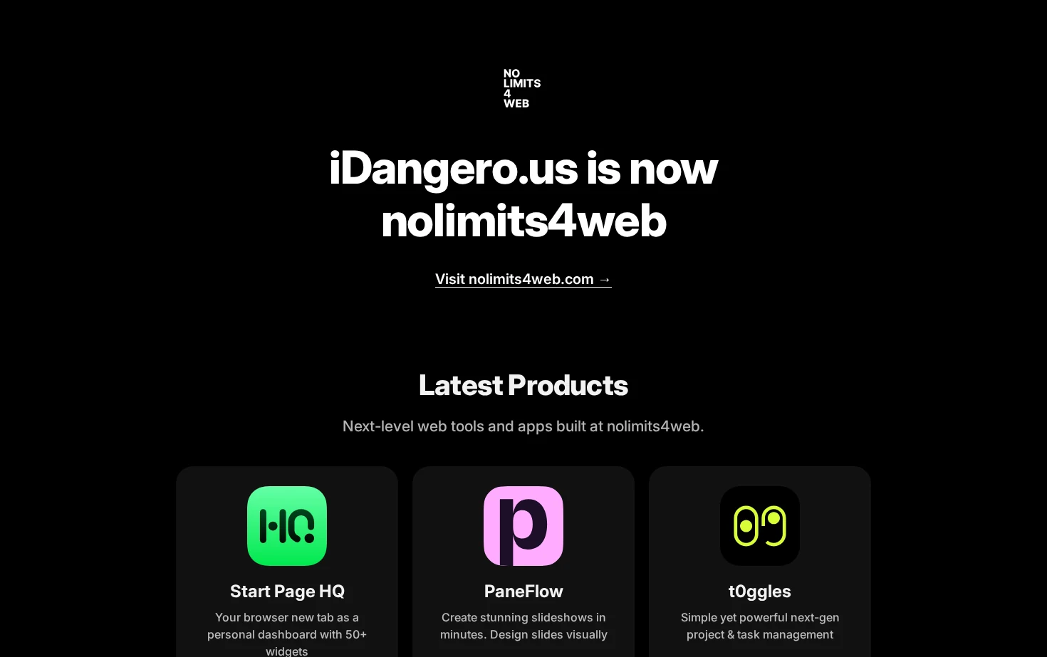 iDangero.us is now nolimits4web 页面快照